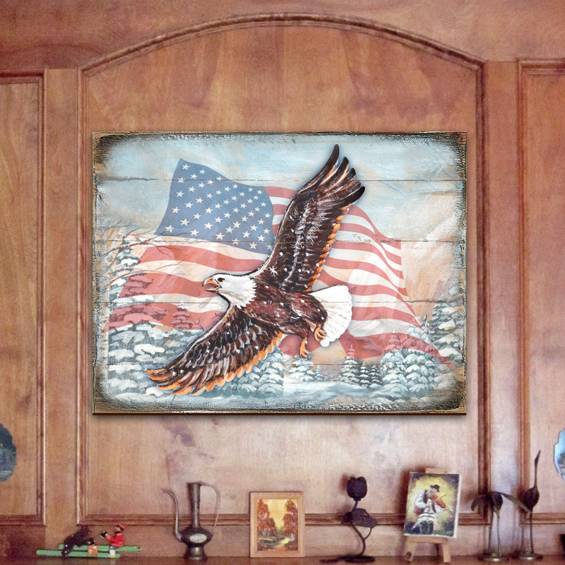 Bloc de bois american eagle Scharf, H 12 po x l 18 po x P 1 po
