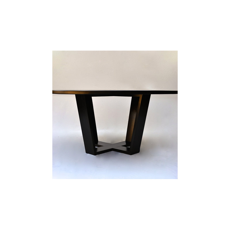 Rasucci Round Dining Table, Ebony