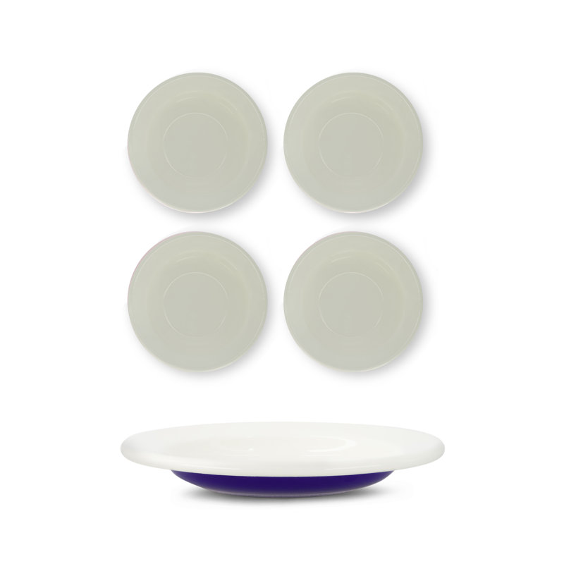 Bol en émail S / 4 - deux tons, Purple