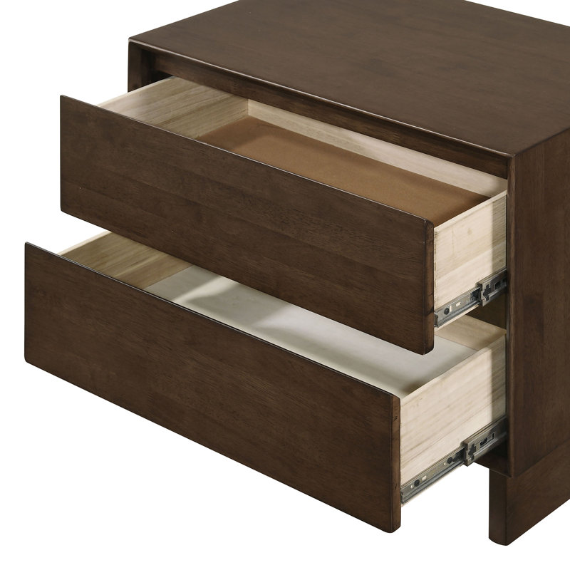 Table de chevet 2 tiroirs Pocono