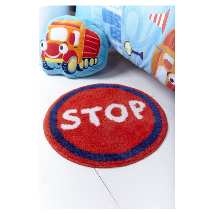 Kids Red Rug, 60 × 70cm (1'11'' × 2'3'')