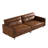 86.61" Luxury Oil-waxed Leather Sofa, High-end Vintage Sofa, Sturdy Frame, Comfortable Seating