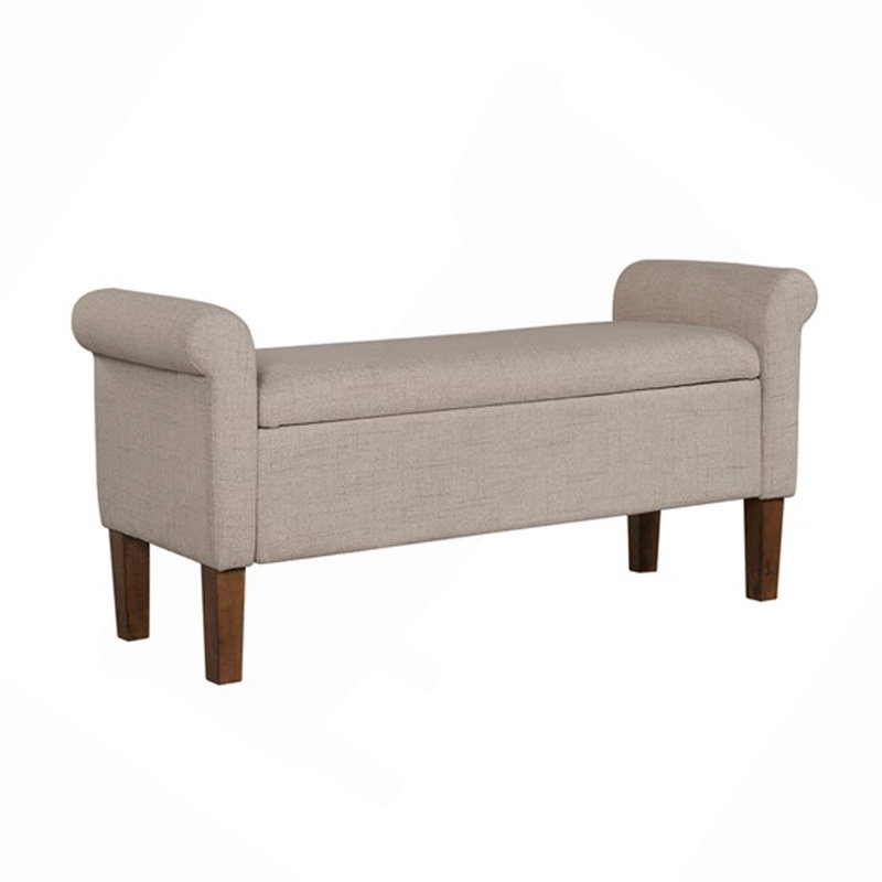 Banc de rangement rembourré