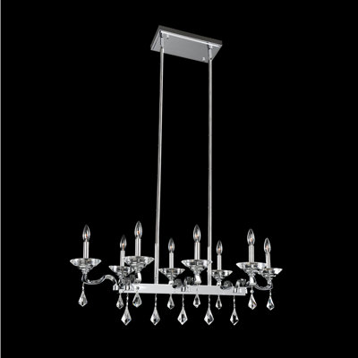 Cosimo 8 LT Chrome/Clear Linear Pendant Allegri