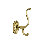 Victorian Rose Passage Wall Mounted Coat Hook