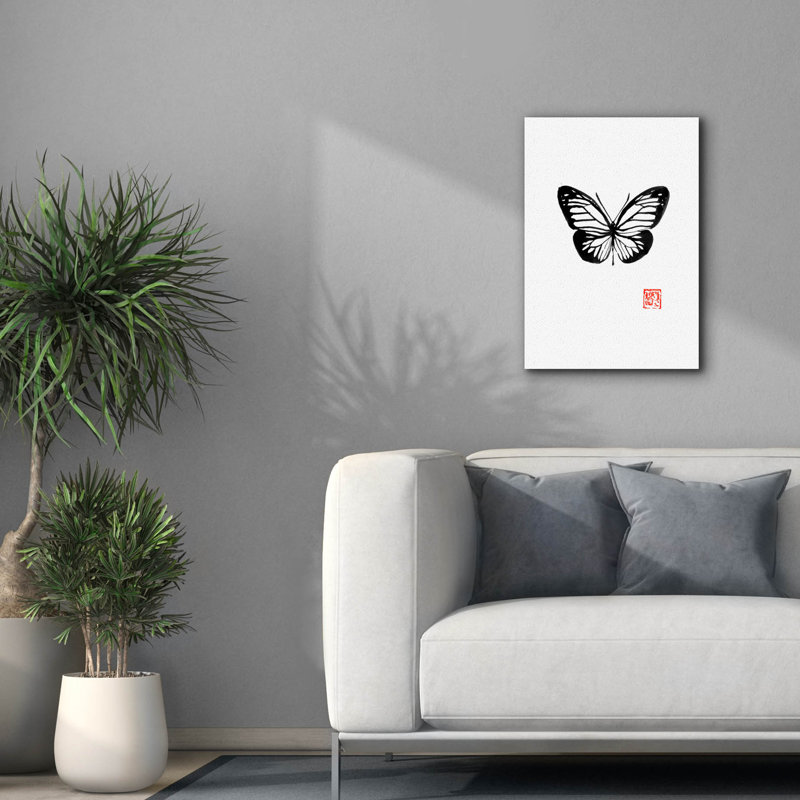 'Papillon' by Pechane, Canvas Wall Art, 26" H x 18" W x 0.75" D