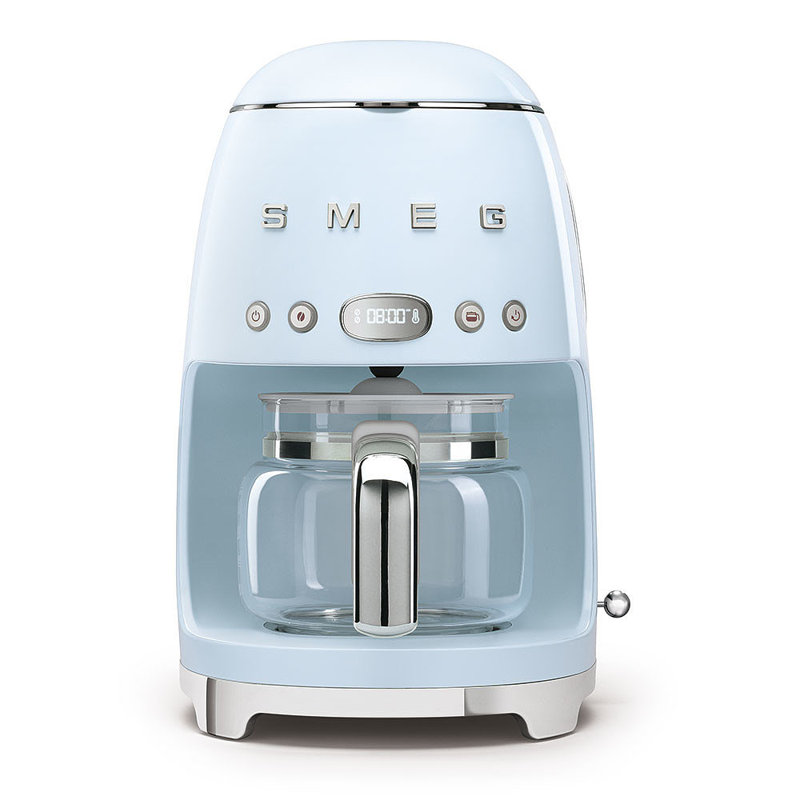 Smeg DCF02 50s Style Retro Drip Filter Coffee Machine, Pastel Blue