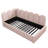 Comfortable Upholstered Daybed with Pull - Out Bed, Suitable for Adults and Children, Offering a Cozy Resting and Sleeping Solution-1287393753