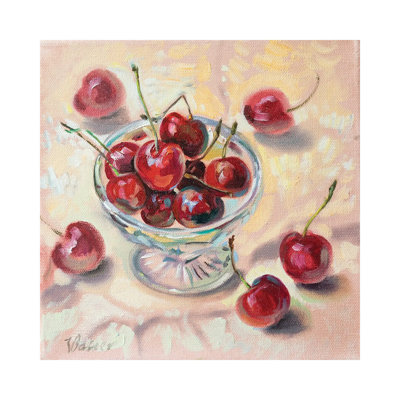 Sweet Cherry 1 Piece Wrapped Canvas Painting