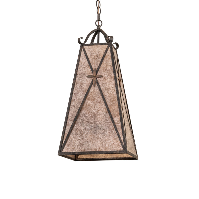 12" Square North Star Pendant