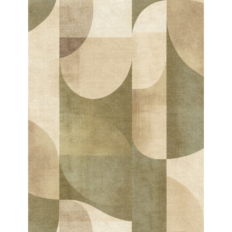 Abstract Arch Wallpaper Mural, Green