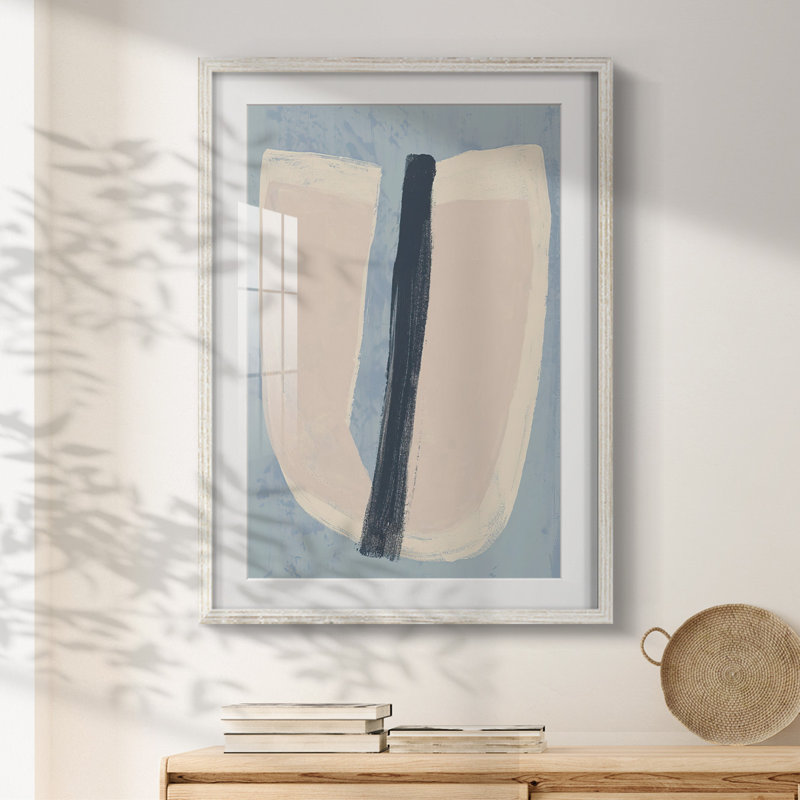 Tranche de papier I - impression encadrée, H 28,5 po x l 20,5 po, Blanc