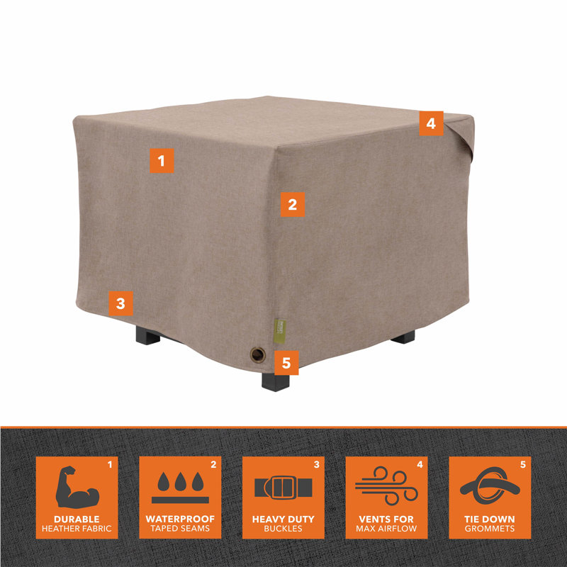 Couvre-foyer robuste Garrison avec garantie de 3 ans, Grès