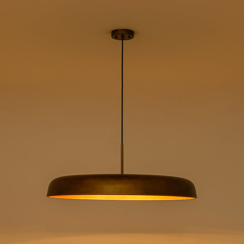 Luminaire suspendu pour îlot de cuisine à 3 lumières 29,3 po Lebone, L 29,3 po x P 29,3 po x H 6,3 po