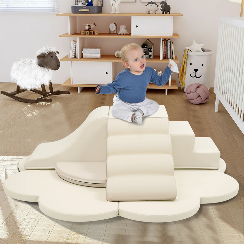 Blocs de mousse souple, structures de jeu pour le développement de l'enfant, mousse d'escalade en mousse pour bébé de 6 pièces, ensemble de jeux pour blocs d'escalade