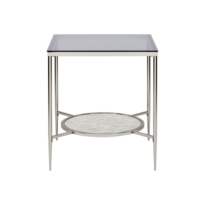 Glass Top End Table