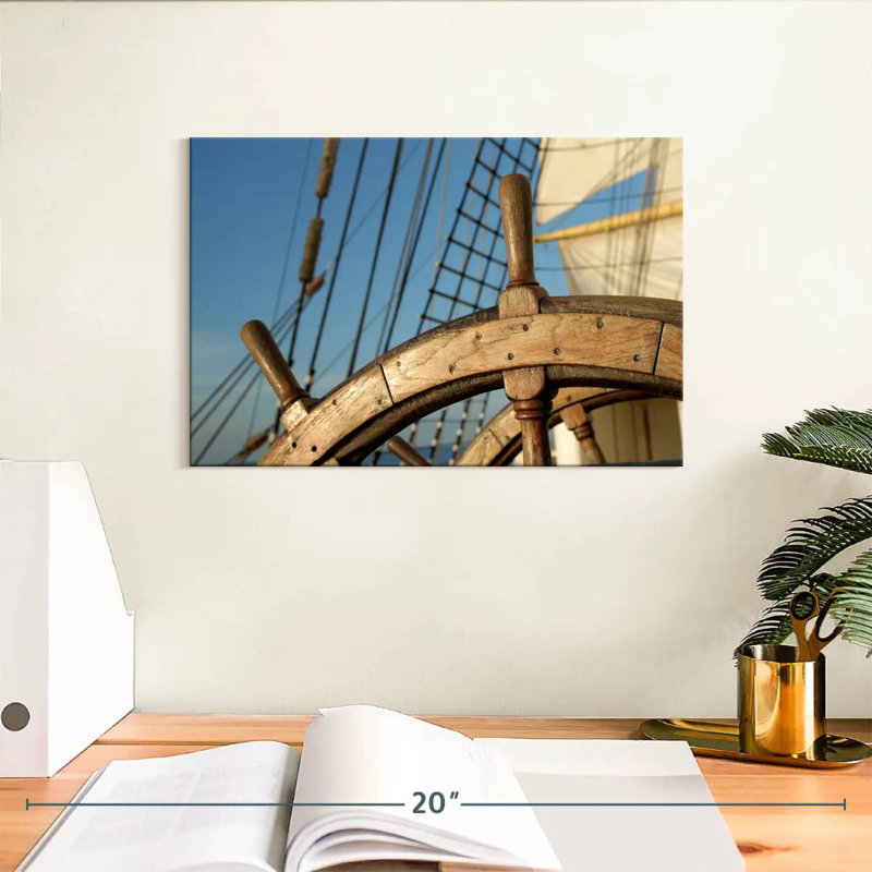 Mehar Sailing Ship Helm, 8" H x 12" W