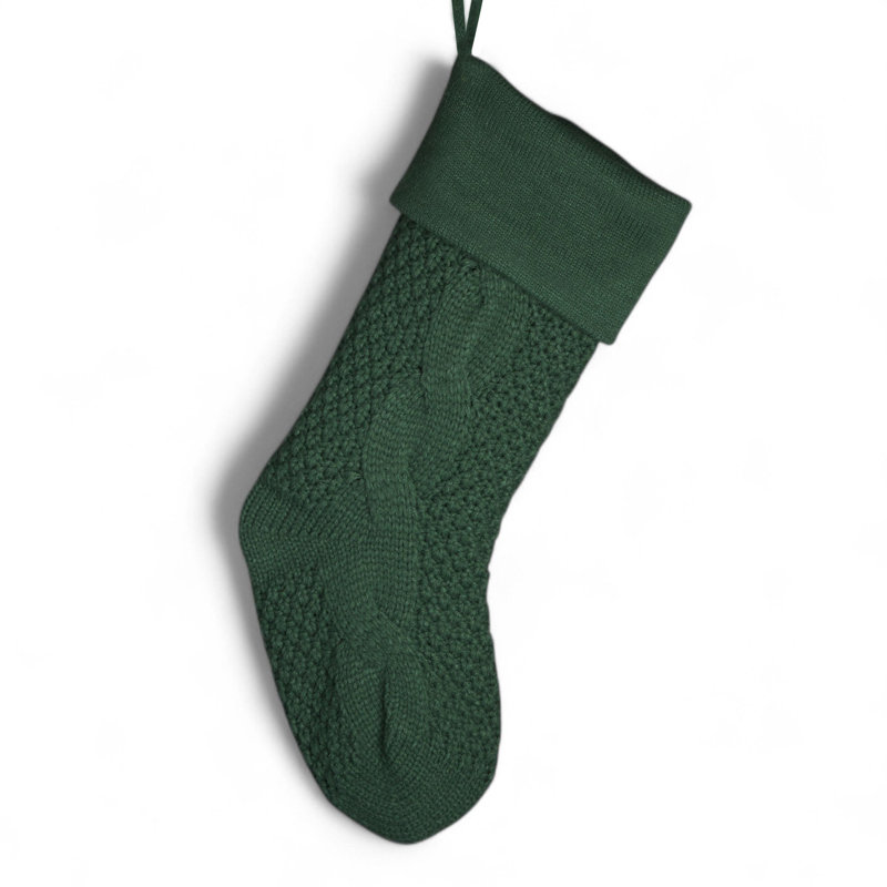Chaussette de Noël personnalisable Personalized Mall Emerald, Vert