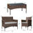 Donn 4 - Person Patio Conversation Set with Cushions-551184916