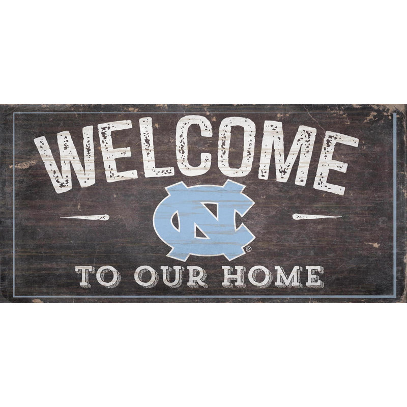 Décoration murale ncaa welcome, Tar Heels de la Caroline du Nord