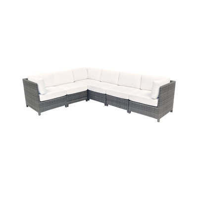 Ensemble modulaire en osier 6 pièces