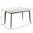 White Ceramic Tile Top Dining Table With Metal Legs, 55" X 29.2" W Rectangular 53.83" 29.2
