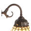 Lampe de table arquée 23 po bronze acajou