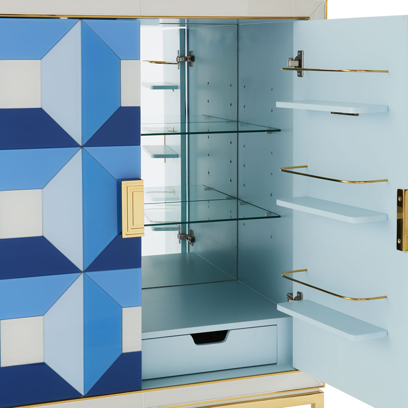 Sorrento Glass Bar Cabinet
