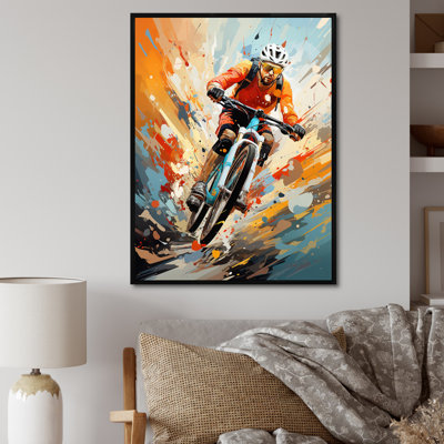Bicycle Abstracted Trails An I - Bicycle Wall Art Prints