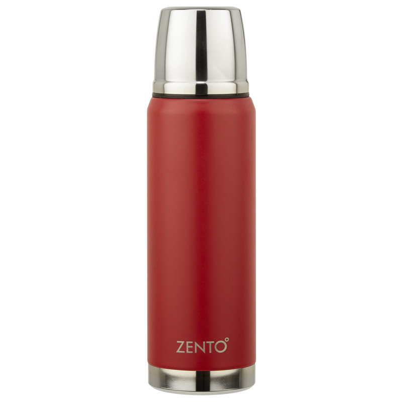 Casa & Casa 500ml Double Wall Insulated Metal Travel Mug, Red