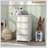 Qaba 4 Tier Kids Storage Unit, 4 Drawer Chest Toy Organizer With Large Capacity Bins For Children's Rooms, Cream White-2081714399