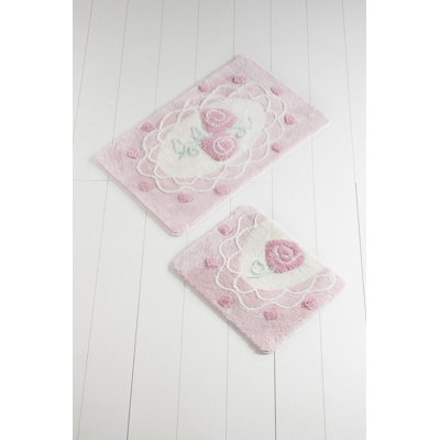 Ensemble de tapis de bain en acrylique (2 pièces) antibactérien et antidérapant, 19,7 po x 23,6 po et 23,6 po x 39,4 po | 100% acrylique, hauteur des poils: 0,7 à 1,2 po | Lavable à la machine, doux et durable pour le décor de votre salle de bain