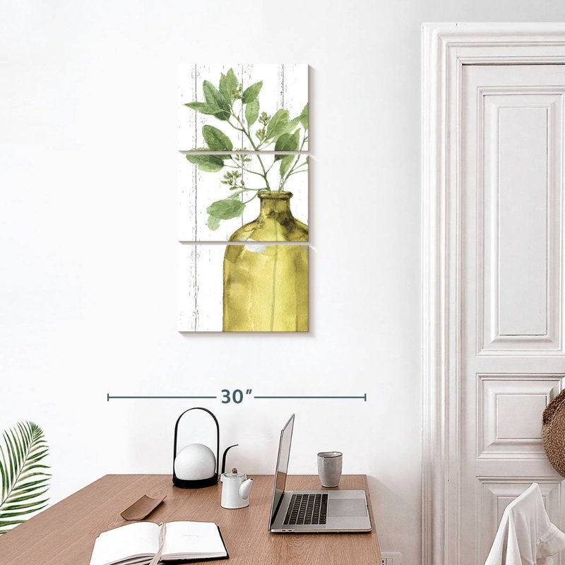 Mélange de verts XLIX, H 32 po x l 15 po