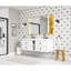 Le meuble-lavabo mural de 60 po convient aux lavabos doubles, armoire seulement (comptoir et lavabos non inclus)