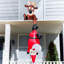 Renne gonflable de Noël 8 pi et Père Noël grimpant