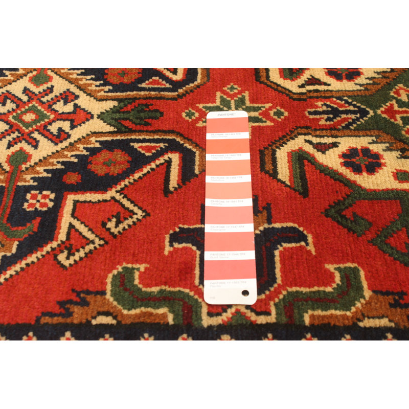 Tapis en laine de cuivre foncé noué à la main 2 pi 10 po x 9 pi 8 po Kargahi
