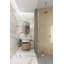 Calacatta Bamboo 24" x 48" Beveled Porcelain Marble Look Wall & Floor Tile