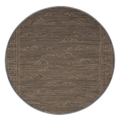 Machine Washable Art Deco Gray Area Rug