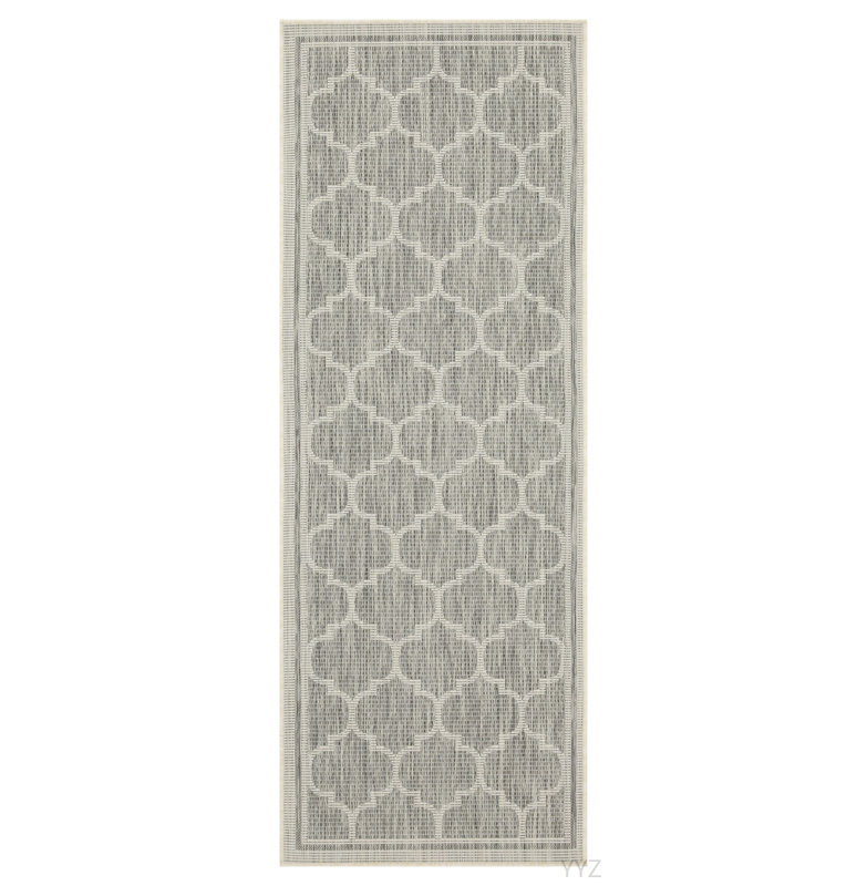 Sunshine GC_HAR2006 Silver 7 Ft. 10 In. X 10 Ft. 3 In. Indoor/Outdoor Area Rug, Rectangle 7'10" x 10'3"