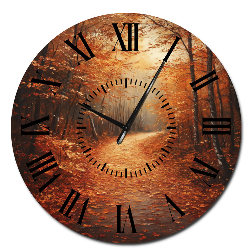Horloge murale d'automne, Surdimensionné