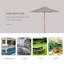 Lakewood Garden Parasol Pulley Operated Patio Umbrella-984203871