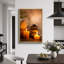 «Zen Stones Massage Spa with Warm Burning Candle», impression verticale sur toile, art mural-56324661-124834394