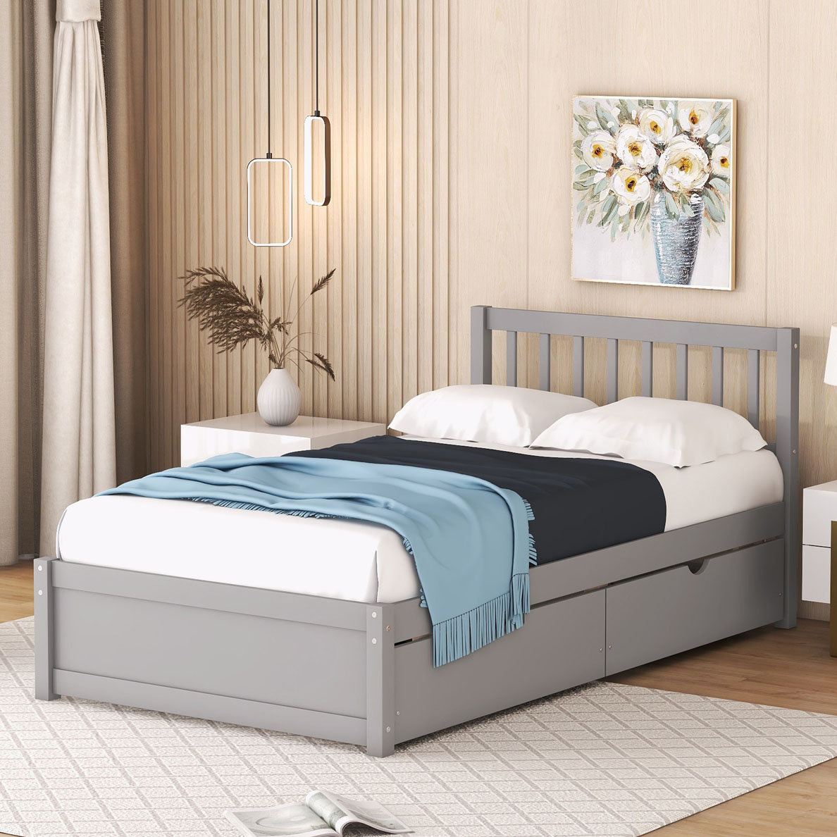Ophelia & Co. Bed Frame with 2 Drawers - Wayfair Canada