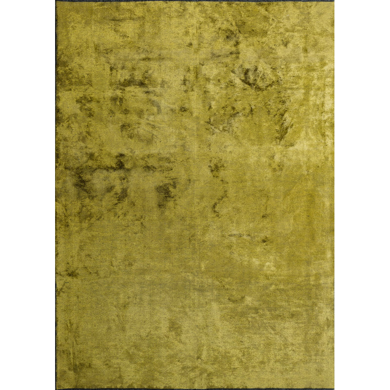 Rapture Yellow Abstract Luxury Area Rug, Rectangle 7'10" x 11'2"
