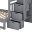 Bunk Bed Frame with Pull-Out Trundle-155817174