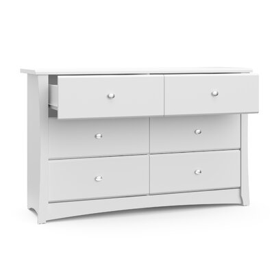 Storkcraft Crescent 6 Drawer Double Dresser & Reviews | Wayfair