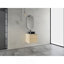 Meuble-lavabo mural 24 po avec lavabo d'art en céramique et 1 porte à fermeture en douceur, contreplaqué-2080831432-2080831434