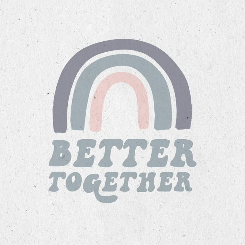 «Better Together III», H 12 po x l 12 po, Non, Toile tendue
