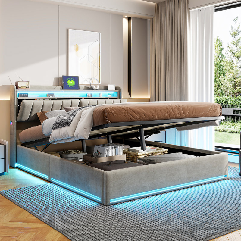 Ollegard Upholstered Ottoman Storage Bed