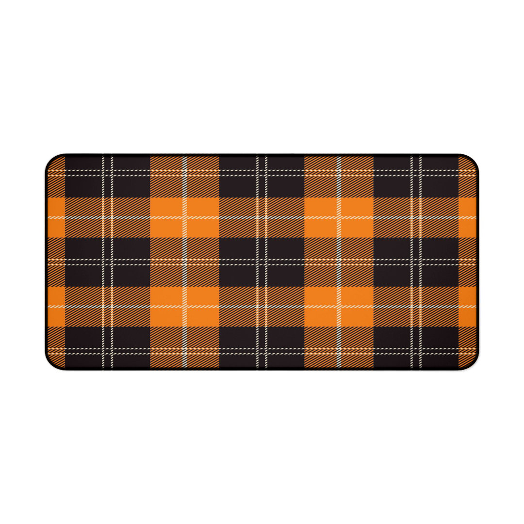 Halloween Plaid Desk Mat
